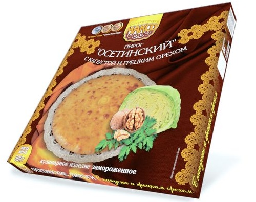 Максо пирог Осетинский с капустой и грецким орехом 500г Максо пирог Осетинский с капустой и грецким орехом 500г