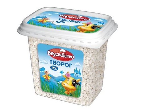 ВКУСНОТЕЕВО Творог 9% 300г ВКУСНОТЕЕВО Творог 9% 300г