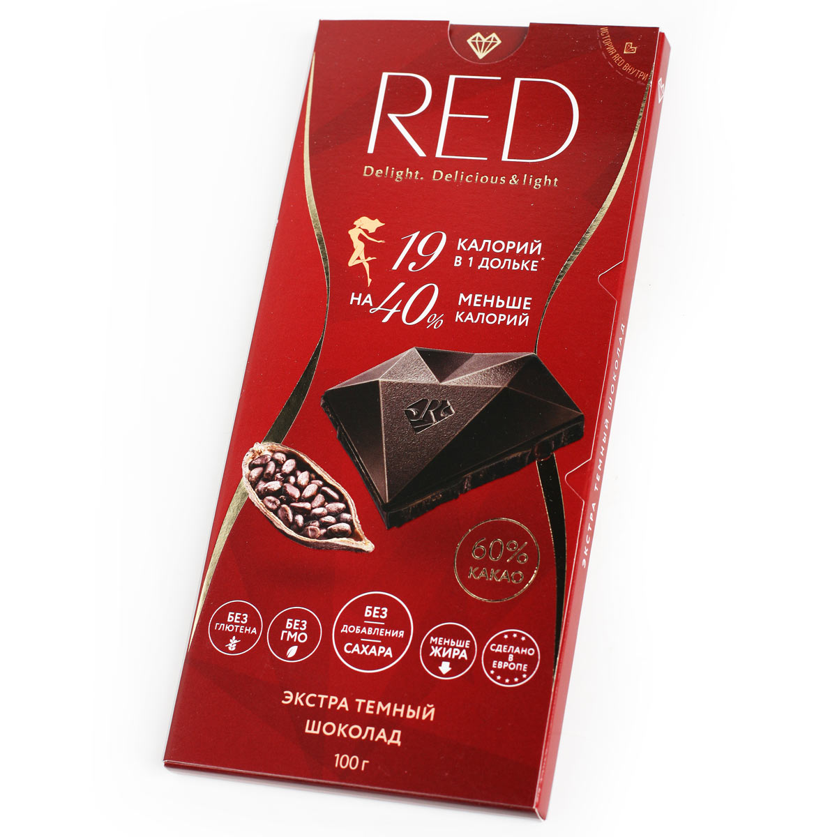 RED шоколад РЕД темный экстра 60% 100г