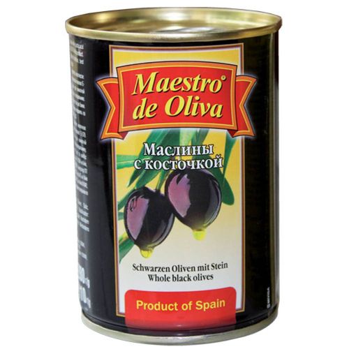 MAESTRO DE OLIVA маслины с косточкой 280г