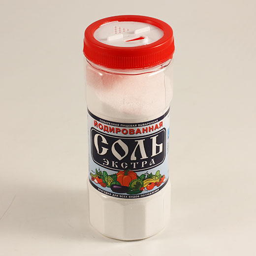 Соль пищевая сорт Экстра йодированная 500г