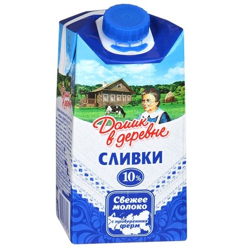 ДОМИК В ДЕРЕВНЕ cливки 10% 480г ДОМИК В ДЕРЕВНЕ cливки 10% 480г