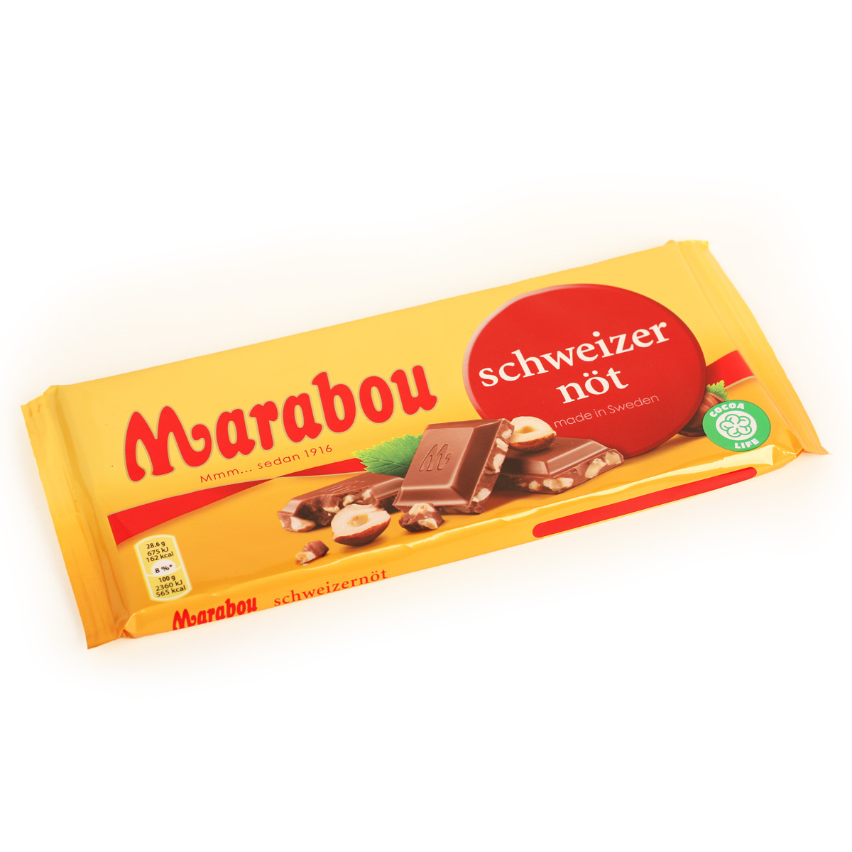 Марабу Шоколад Marabou с дробленым фундуком 200г