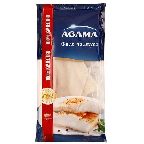 Филе Палтуса свежемороженое Agama 400г