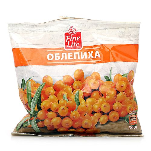 FINE LIFE облепиха быстромороженная 300г FINE LIFE облепиха быстромороженная 300г