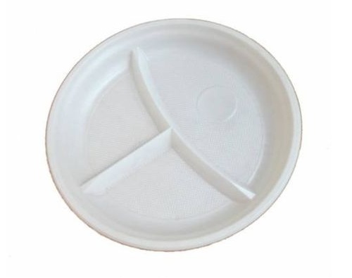 Тарелка 205 мм., 3-х секц. ПС, 100 шт