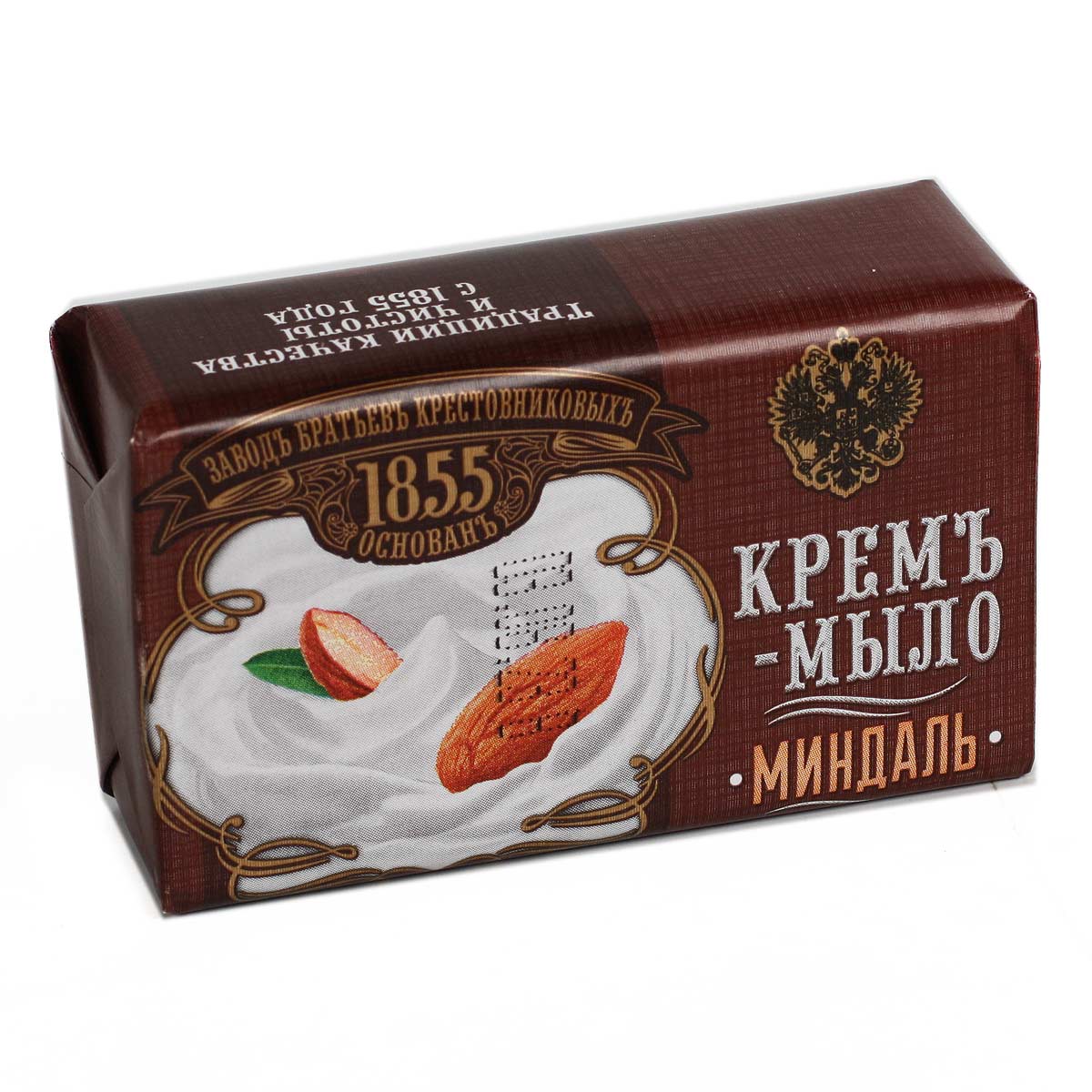 Мыло туалетное Крем-мыло миндаль Заводъ братьев Крестовниковыхъ 190г