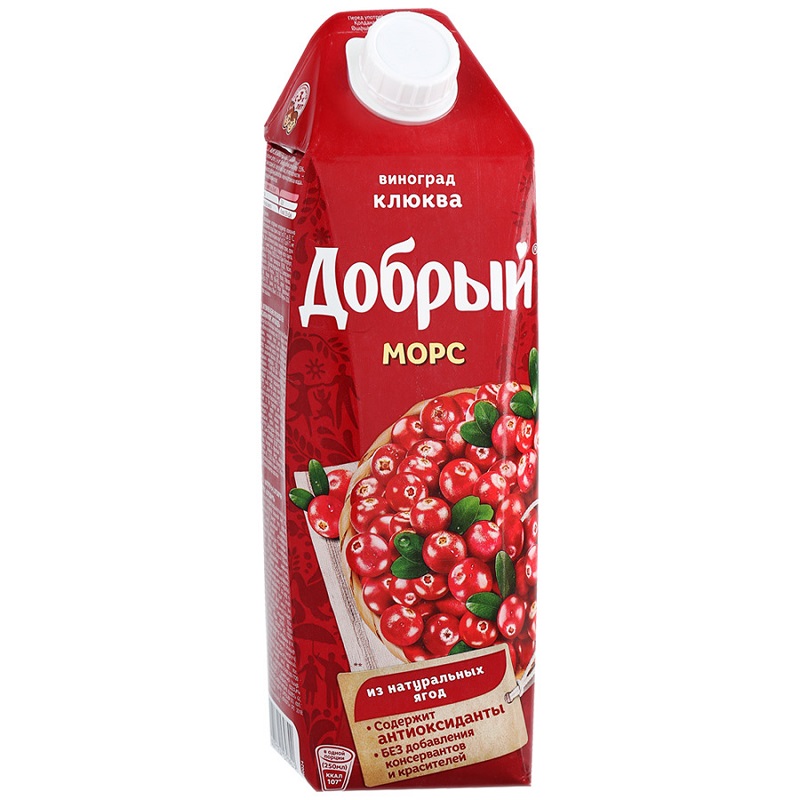 ДОБРЫЙ Морс Клюква 1л ДОБРЫЙ Морс Клюква 1л