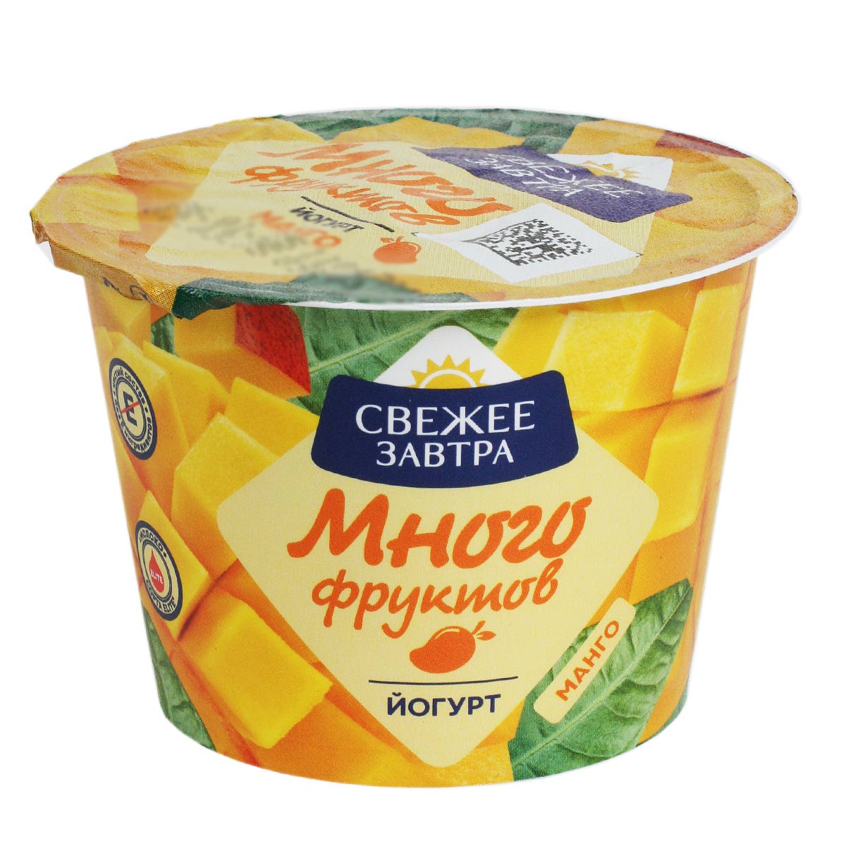 Йогурт Много фруктов манго 2,6% 180г Свежее завтра