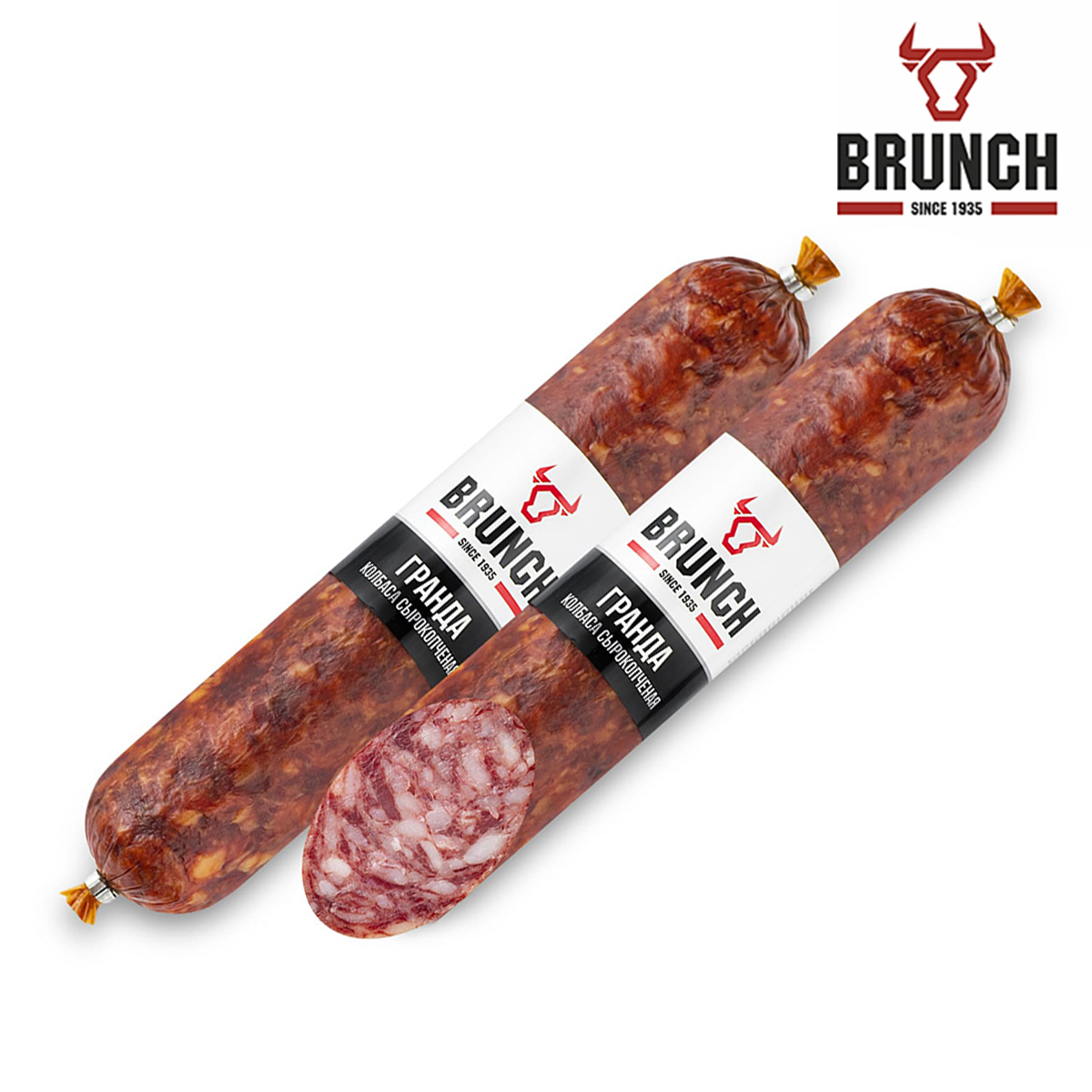 BRUNCH Колбаса сырокопченая Брунч Гранда Брянский МК BRUNCH Колбаса сырокопченая Брунч Гранда Брянский МК