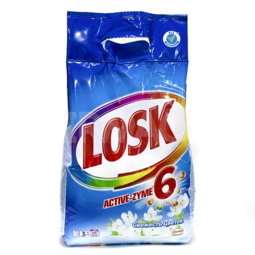 LOSK стиральный порошок свежесть цветов 2,7 кг LOSK стиральный порошок свежесть цветов 2,7 кг