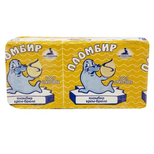 ПЕТРОХОЛОД пломбир крем-брюле 200г