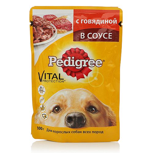 PEDIGREE для всех пород с говядиной, 100 г