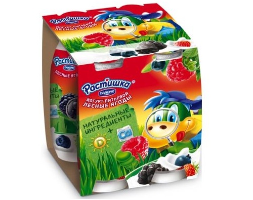 РАСТИШКА Йогурт Лесные ягоды, 4*90г