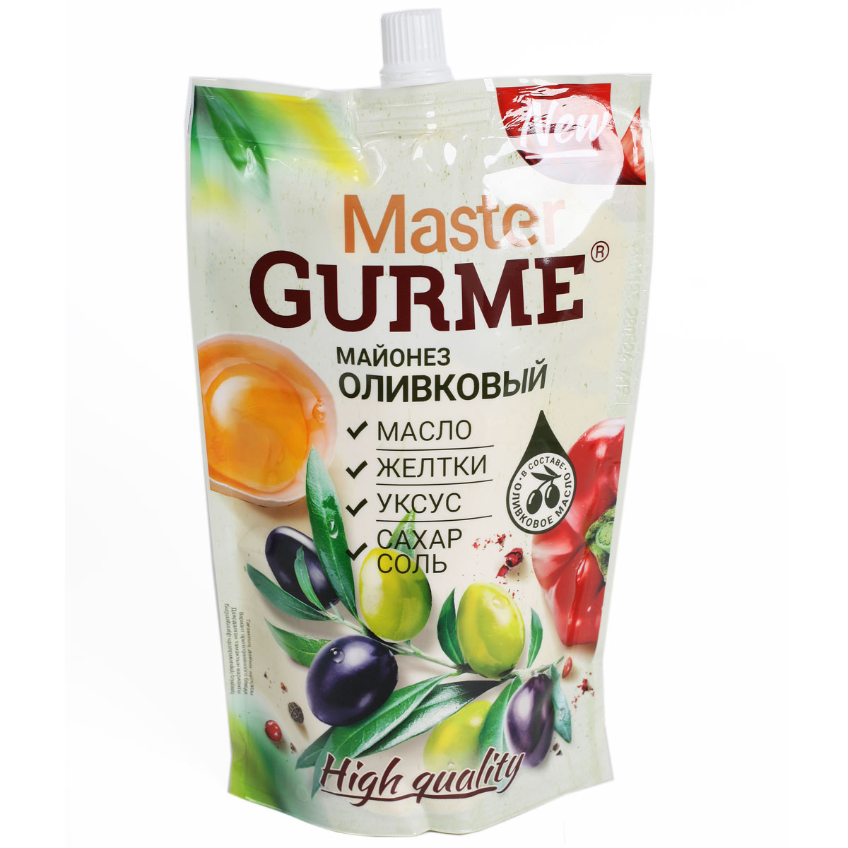 MASTER GURME Майонез оливковый 350мл MASTER GURME Майонез оливковый 350мл
