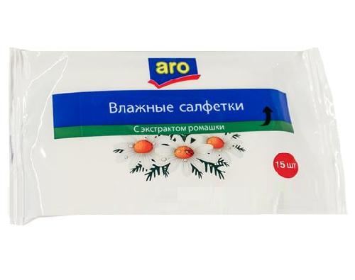 ARO влажные салфетки с экстрактом ромашки 20шт