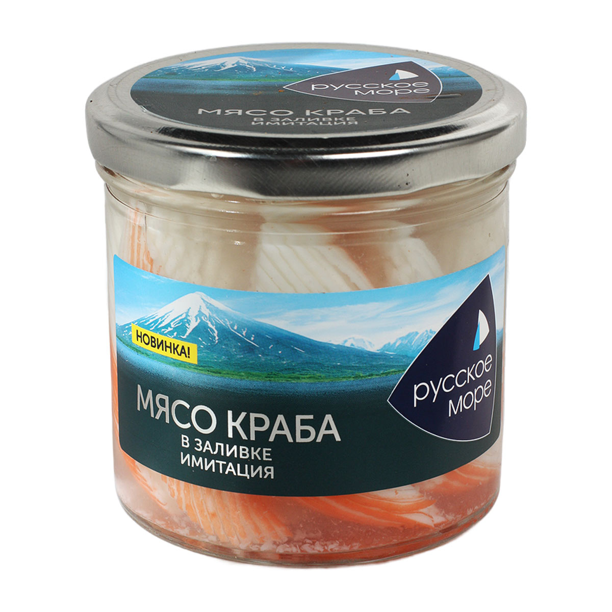 Мясо краба в заливке имитация Русское море 250г Мясо краба в заливке имитация Русское море 250г