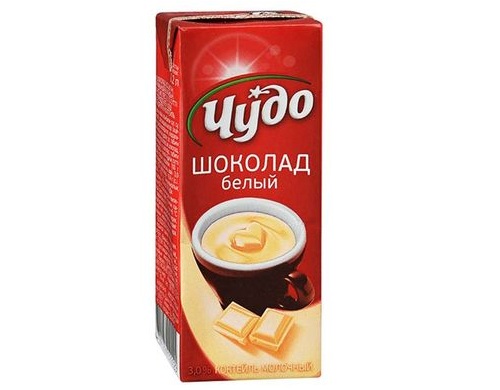 ЧУДО Молочный коктейль белый шоколад 3% 216г ЧУДО Молочный коктейль белый шоколад 3% 216г