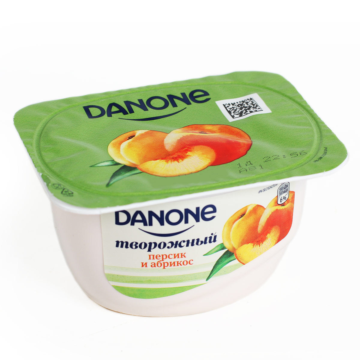 DANONE десерт творожный  персик абрикос 130г 