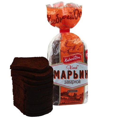 ХЛЕБНЫЙ ДОМ Хлеб Марьин заварной в нарезке 350г