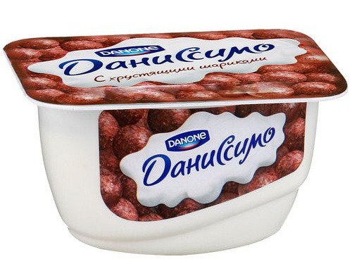 ДАНИССИМО десерт творожный с хрустящими шариками 130г 
