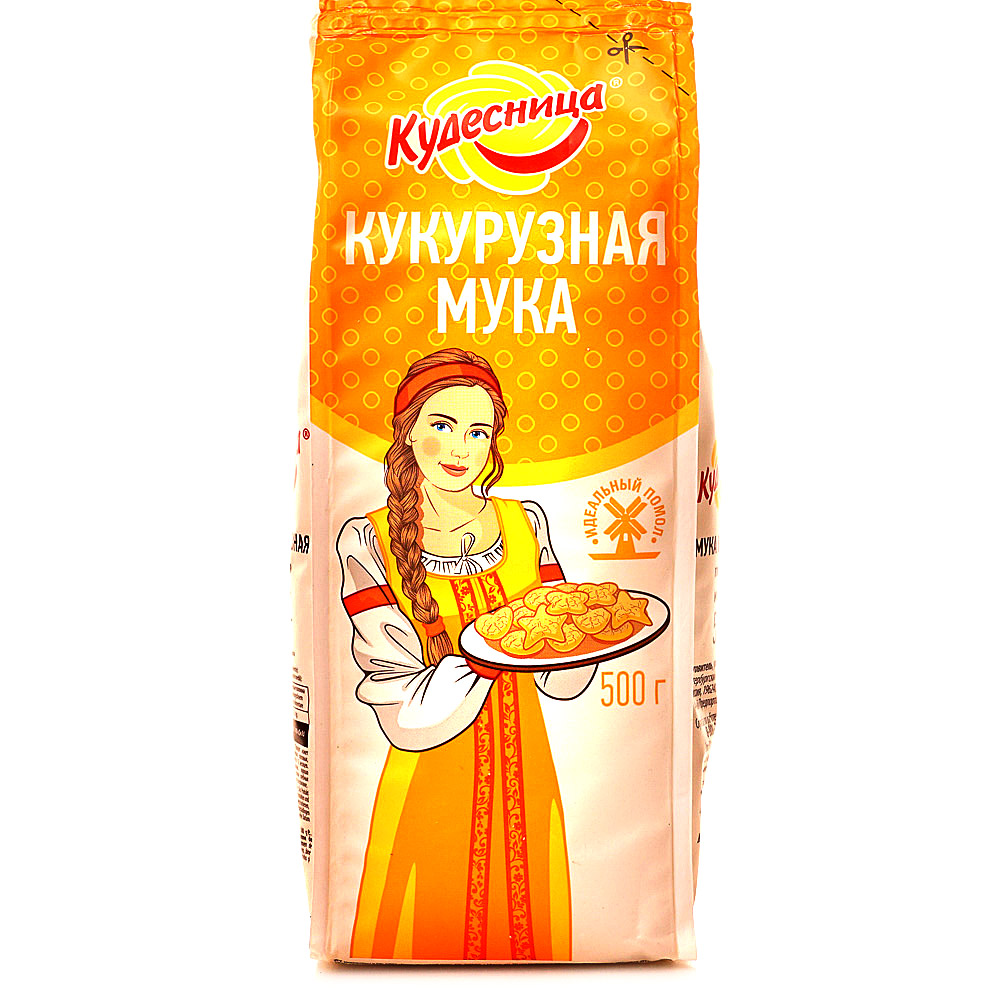 Кукурузная мука Кудесница 500г Кукурузная мука Кудесница 500г