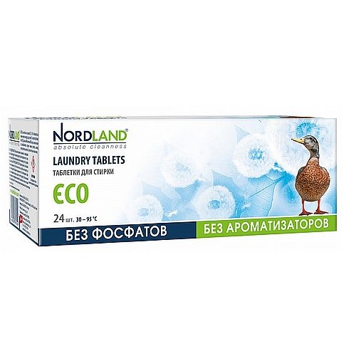 Таблетки для стирки ECO NORDLAND  24шт*30г