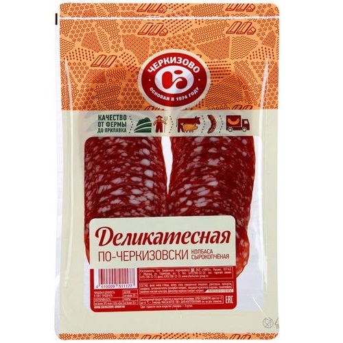 ЧЕРКИЗОВ колбаса сырокопченая Деликатесная по-Черкизовски 100г ЧЕРКИЗОВ колбаса сырокопченая Деликатесная по-Черкизовски 100г