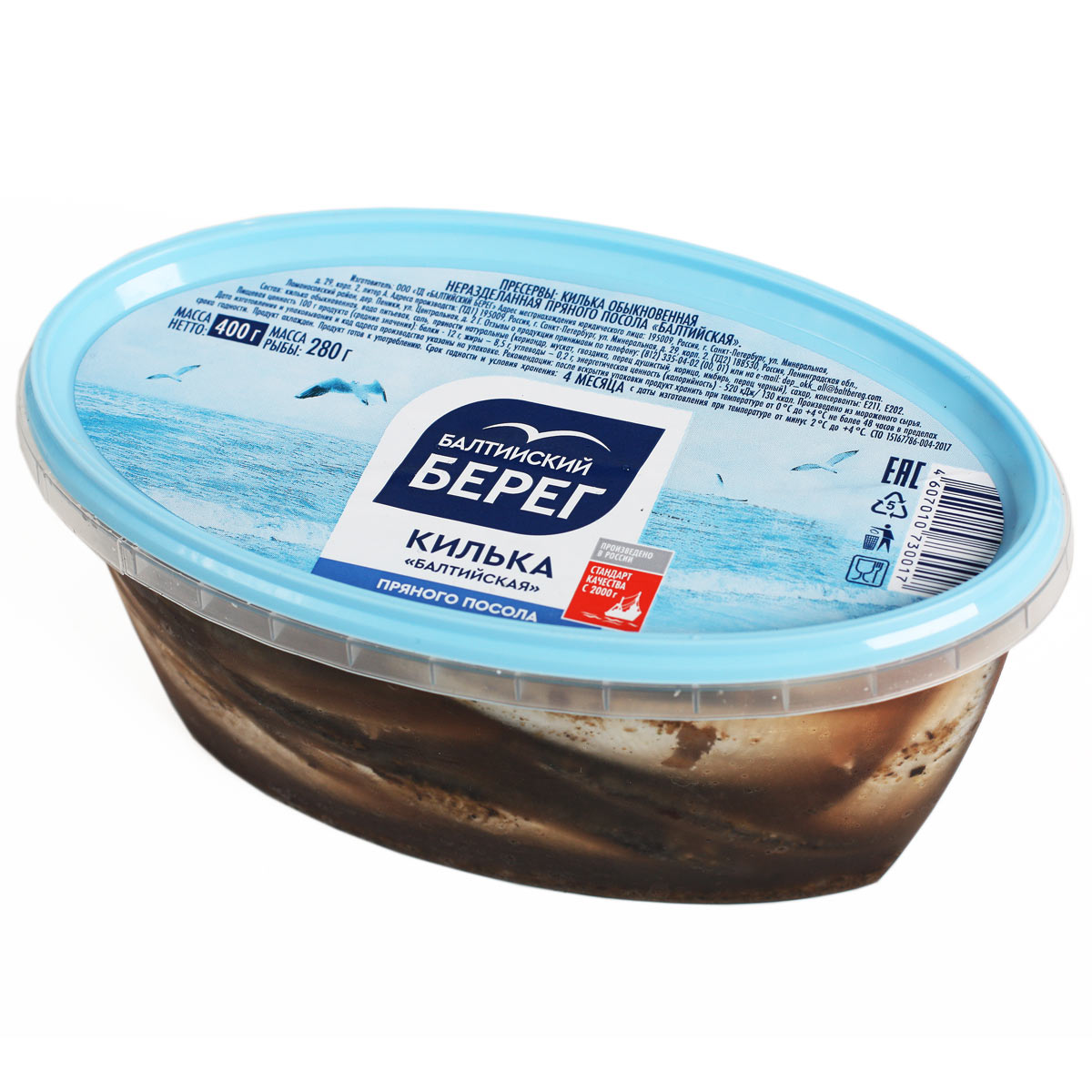 Килька балтийская пряного посола БАЛТИЙСКИЙ БЕРЕГ 400г