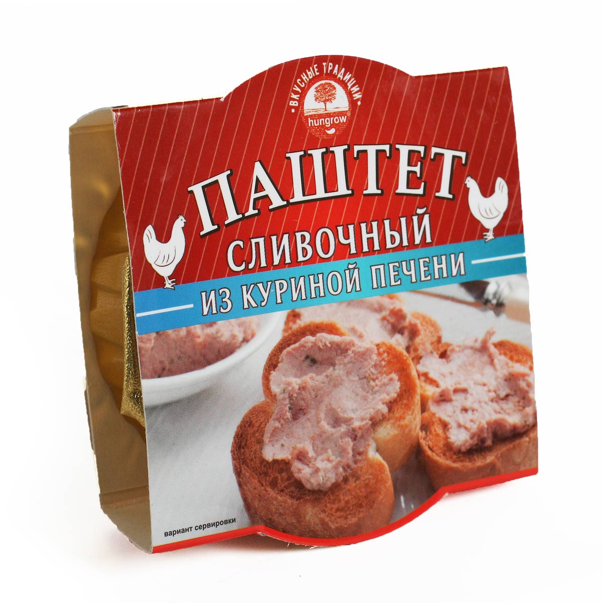 Паштет Сливочный из куриной печени Вкусные Традиции 90г