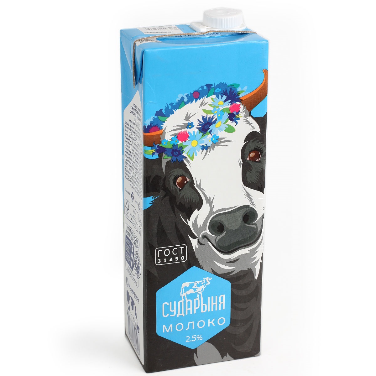Молоко СУДАРЫНЯ ултрапастеризованное 2.5% 2л