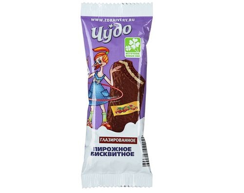 ЧУДО Пирожное бисквит. Какао, 28г 
