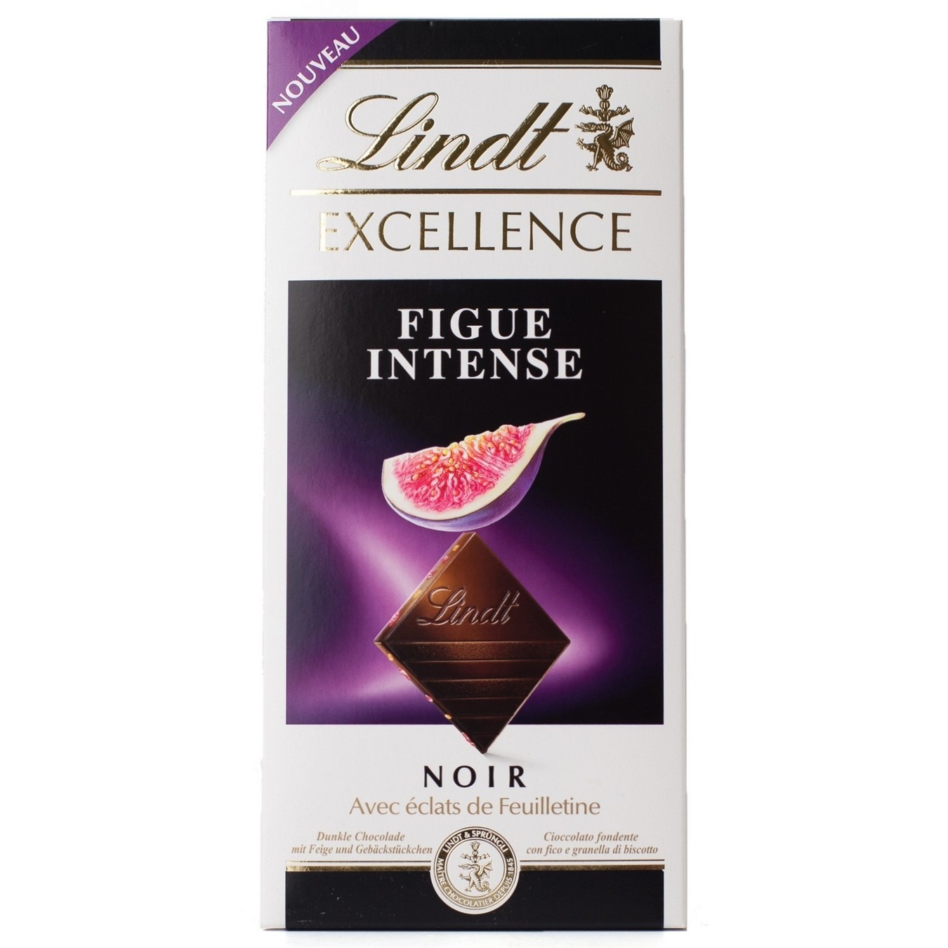 LINDT EXCELLENCE шоколад Линдт с инжиром темный 48% 100г