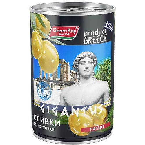 GIGANTUS оливки без косточек 425мл
