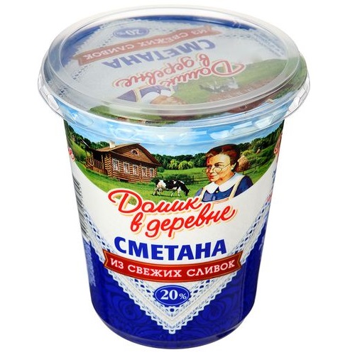 ДОМИК В ДЕРЕВНЕ сметана 20% 300г