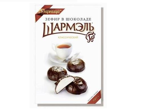 Шармэль Зефир в шоколаде классический Ударница 250г Шармэль Зефир в шоколаде классический Ударница 250г
