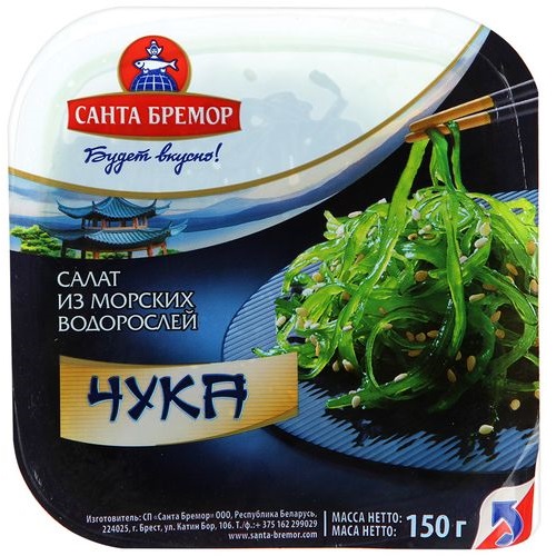 САНТА БРЕМОР Салат Чука из морских водорослей  с имбирем 150г