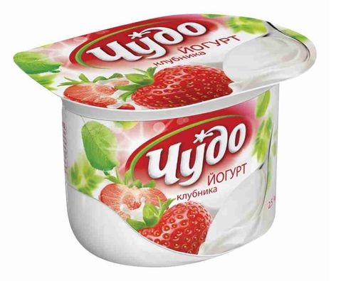 ЧУДО Йогурт  Клубника 2,5% 125г 