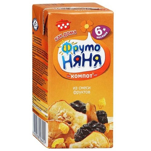 ФРУТОНЯНЯ Компот из смеси фруктов 200мл