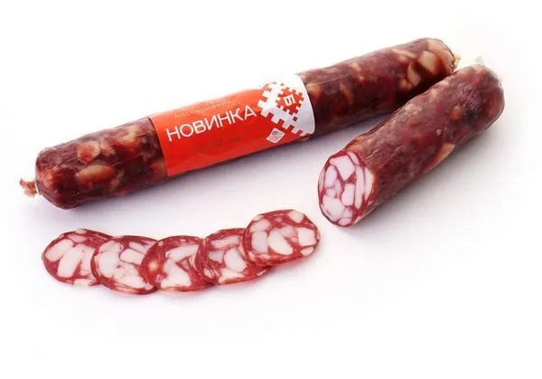 Колбаса сырокопченая Новинка Брестский МК