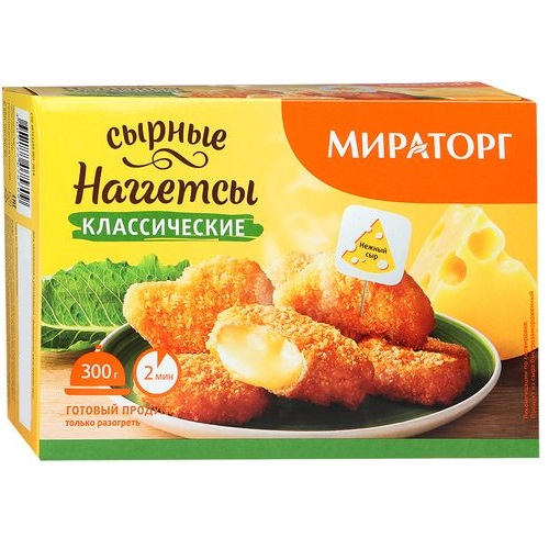 МИРАТОРГ Наггетсы сырные классические 300г