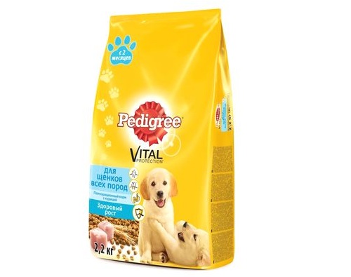 PEDIGREE сухой д/щенков всех пород, 2,2 кг, курица