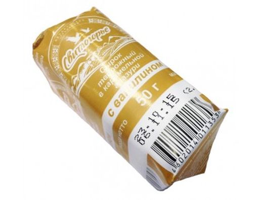 СВИТЛОГОРЬЕ Сырок творожный в карамельной глазури 50г 