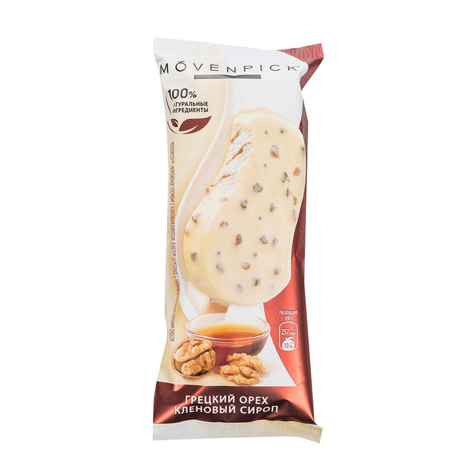 MOVENPICK Мороженое Мовенпик пломбир Грецкий орех и Кленовый сироп эскимо 69г
