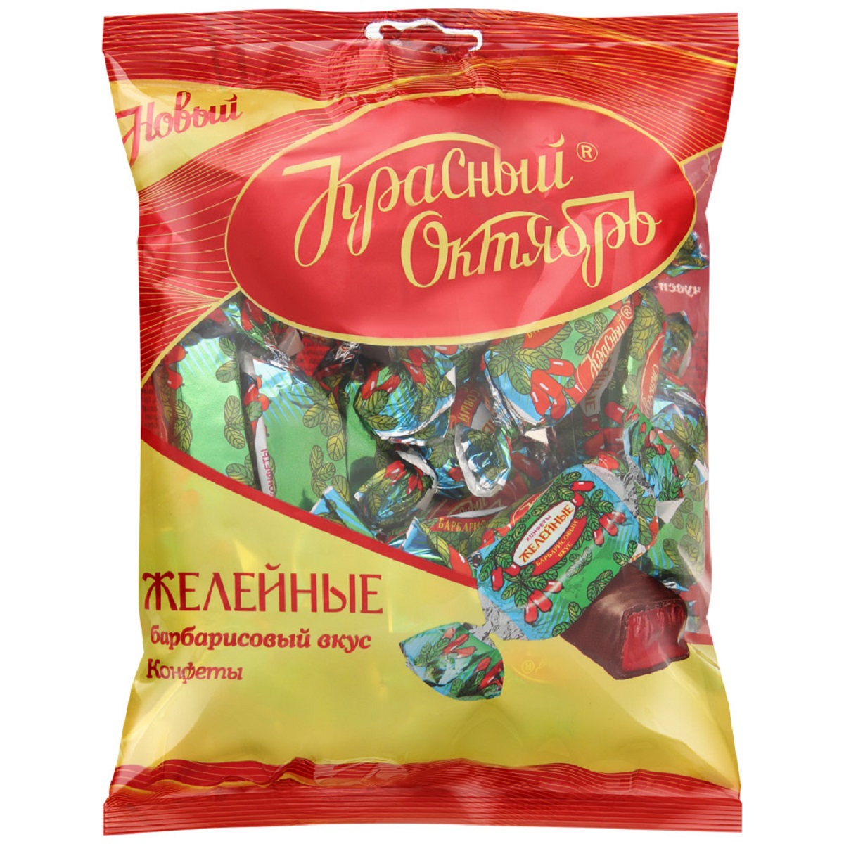 Конфеты Желейные Красный Октябрь барбарисовый вкус 250г Конфеты Желейные Красный Октябрь барбарисовый вкус 250г