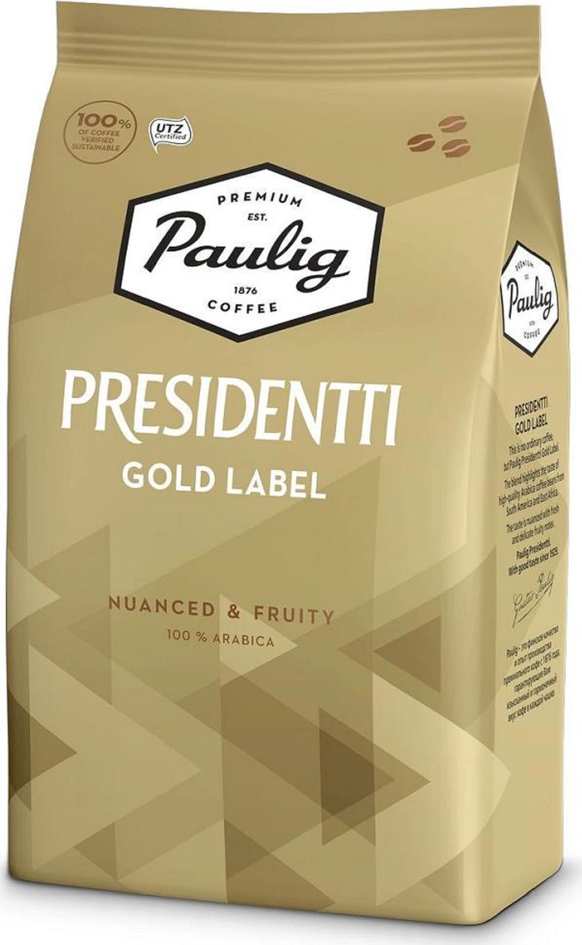 PAULIG Presidentti Gold Label в зернах 1кг