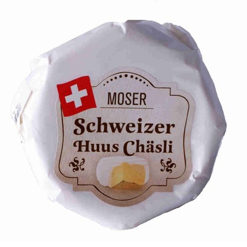MOSER SCHVEIZER HUUS CHASLI сыр с белой плесенью 125г MOSER SCHVEIZER HUUS CHASLI сыр с белой плесенью 125г