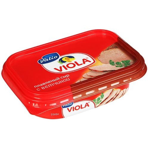 VIOLA плавленый сыр с ветчиной VALIO 45% 200г