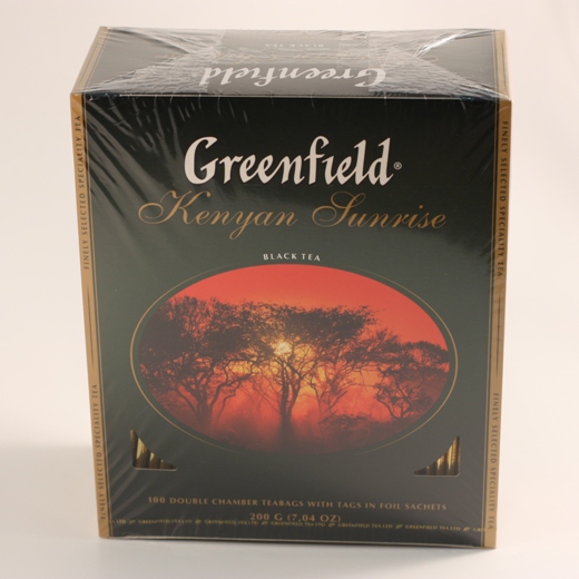Greenfield Kenyan Sunrise Гринфилд Кениан Санрайз чай черный 100пак*2г 200г