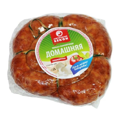 Новгородский Бекон колбаса Домашняя полукопченая